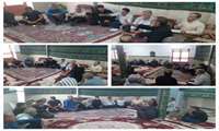 برگزاری جلسه مدیریت منابع آب با کشاورزان روستای وحدت‌آباد بخش ماژین- شهرستان دره‌شهر