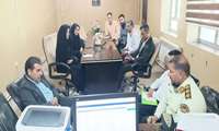 دیدار فرمانده یگان حفاظت اراضی استان با مدیر و کارکنان جهادکشاورزی شهرستان دره‌شهر