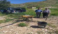 مبارزه با سن گندم در  آبدانان با پهپاد سمپاش