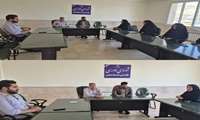 برگزاری جلسه مبارزه با آفت سن غلات دربخشداری بخش هندمینی،شهرستان بدره 