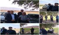 بازدید از مزارع برنج در حال خشک شدن روستای طاق گاورین