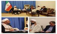 دیدارریاست سازمان جهادکشاورزی ومسئول حوزه نمایندگی ولی فقیه باامام جمعه ایلام